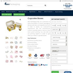 Cupcake packaging boxes wholesale