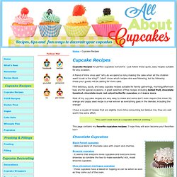 Cupcake Recipes - Easy Cupcake Recipes to make perfect cupcakes everytime