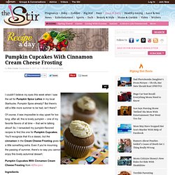 Pumpkin Cupcakes With Cinnamon Cream Cheese Frosting