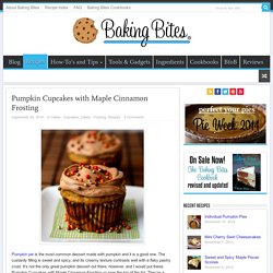 Pumpkin Cupcakes with Maple Cinnamon Frosting
