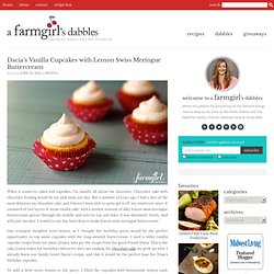 Dacia’s Vanilla Cupcakes with Lemon Swiss Meringue Buttercream