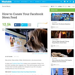 How to Curate Your Facebook News Feed