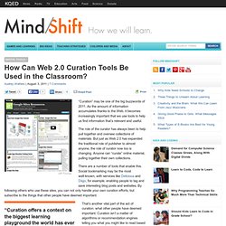 How Can Web 2.0 Curation Tools Be Used in the Classroom?