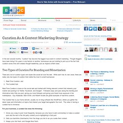 Curation As A Content Marketing Strategy