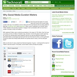 Why Social Media Curation Matters - Technorati Blogging