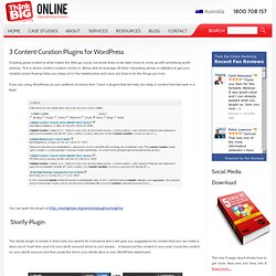 3 Content Curation Plugins for Wordpress - Think Big Online Marketing Agency Sydney 02 9460 0581