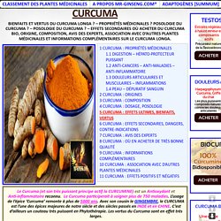 CURCUMA (Longa): Propriétés, Bienfaits, Posologie, Effets secondaires !