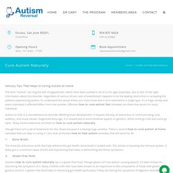 Find How to Cure Autism Naturally