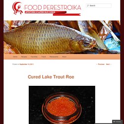Cured Lake Trout Roe « Food Perestroika