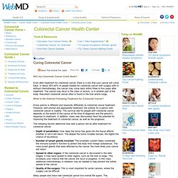 Curing Colorectal Cancer
