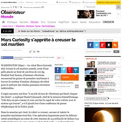 Mars Curiosity s'apprête à creuser le sol martien