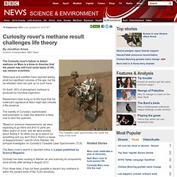 Curiosity rover's methane result challenges life theory