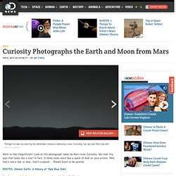 Curiosity Photographs the Earth and Moon from Mars
