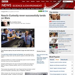 Nasa's Curiosity rover successfully lands on Mars