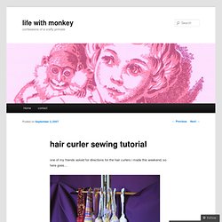 hair curler sewing tutorial