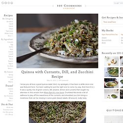 Quinoa with Currants, Dill, and Zucchini Recipe