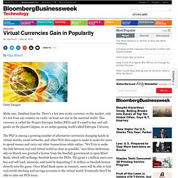 Virtual Currencies Gain in Popularity
