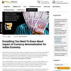All you need to know about currency demonetization for indian economy