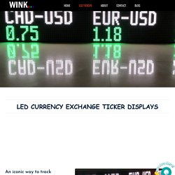 LED Currency Exchange Ticker Display, Currency Exchange Ticker Sign