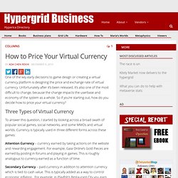 How to Price Your Virtual Currency