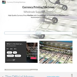 Currency Printing Machines