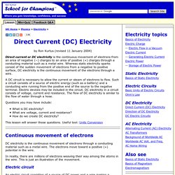 Direct Current (DC) Electricity - Succeed in Understanding Physics