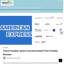 Amex's Current Limited-Time Transfer Bonuses