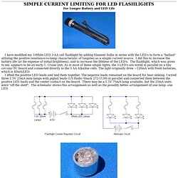 Simple Current Limiter for LED Flashlights