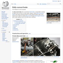 Eddy current brake