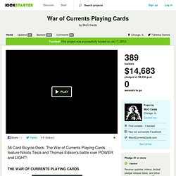 War of Currents Playing Cards by WoC Cards
