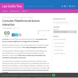 Curriculet. Plateforme de lecture interactive