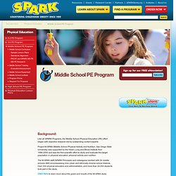 Middle School Physical Education Curriculum, PE Programs & Activities
