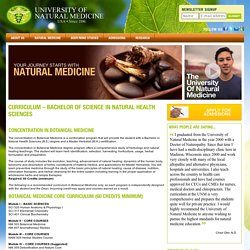 Bachelor of Natural Health Sciences Degree