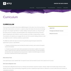 Curriculum - NYU Center for Data Science