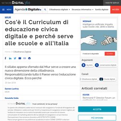 Cos'è il Curriculum di educazione civica digitale e perché serve alle scuole e all'Italia