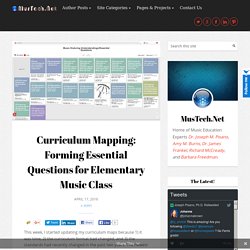 Curriculum Mapping: Forming Essential Questions for Elementary Music Class - Music & Technology -MusTech.NetMusic & Technology -MusTech.Net