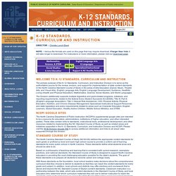 NC: K-12 Curriculum and Instruction