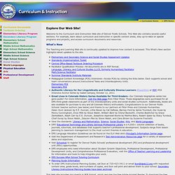 Curriculum and Instruction Department - Denver Public Schools