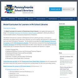 Model Curriculum for Learners in PA School Libraries (2019)