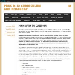 Minecraft in the classroom