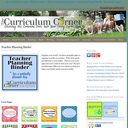 The Curriculum Corner’s Teaching Management Binder