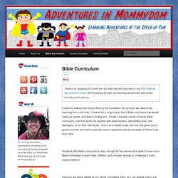 Bible CurriculumAdventures in Mommydom