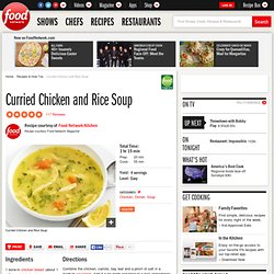 Curried Chicken and Rice Soup Recipe : Food Network Kitchens