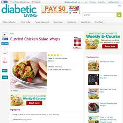 Curried Chicken Salad Wraps Recipe