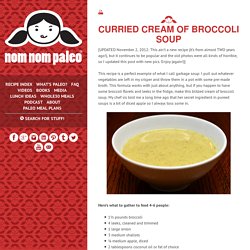 Curried Cream of Broccoli Soup