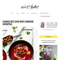 Curried Beet Soup with Tandoori Chickpeas Recipe