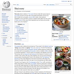 Thai curries