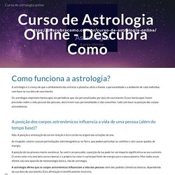 Curso de astrologia online