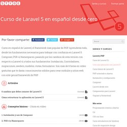 Curso de Laravel 5 en español desde cero