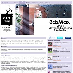 Curso 3Ds Max 2010 Level II - CAD INGENIERIA - Bogotá